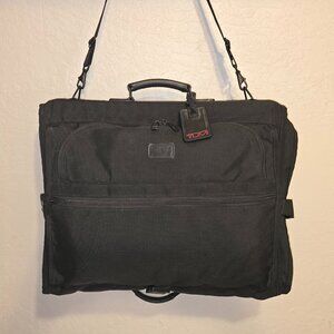 Vintage TUMI Tri-Fold Black Ballistic Nylon Carry-On Hanging Garment Bag